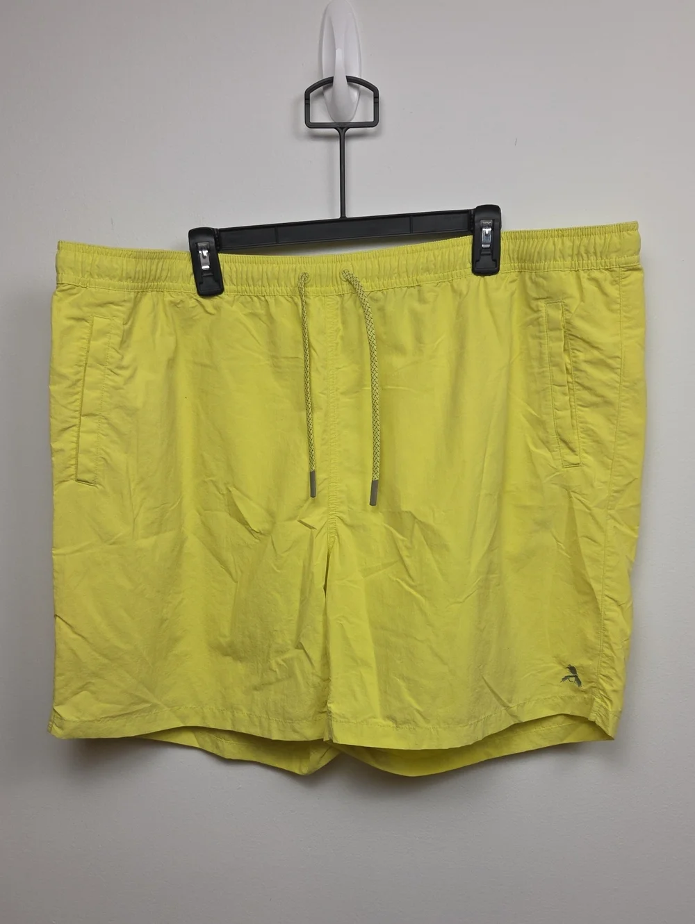 Orvis Men's Stretchy Neon Yellow Ultralight Swim Trunks Nylon Bathing Suit XXL